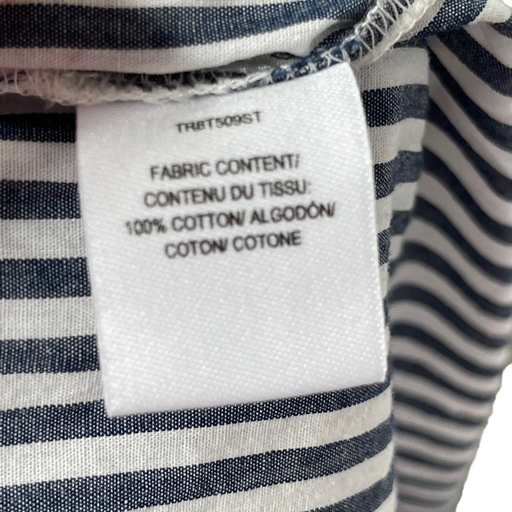 Derek Lam 10 Crosby Size 2 Striped Shirt Tie Waist Mini Dress - Picture 11 of 14